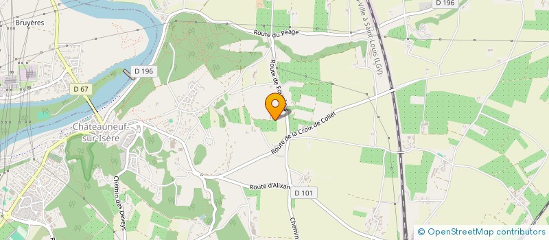 localisation de l'entreprise EARL DE FOUGERES à CHATEAUNEUF-SUR-ISERE