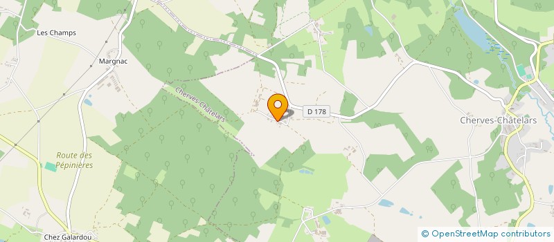 localisation de l'entreprise EARL DE FOUGERES à CHERVES-CHATELARS