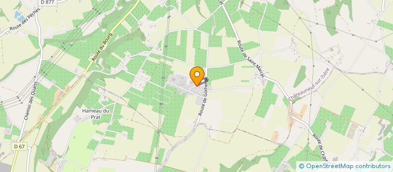 localisation de l'entreprise EARL DE FOUILLOUSE à CHATEAUNEUF-SUR-ISERE