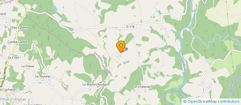 localisation de l'entreprise EARL DE FRESSINGEAS à SOUDAINE-LAVINADIERE