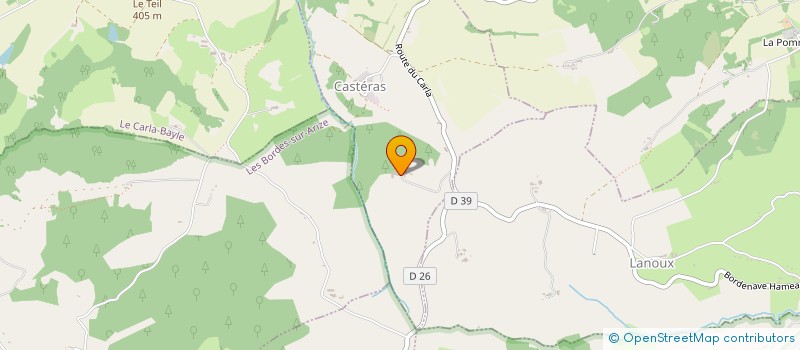 localisation de l'entreprise EARL DE GALINAT à CASTERAS