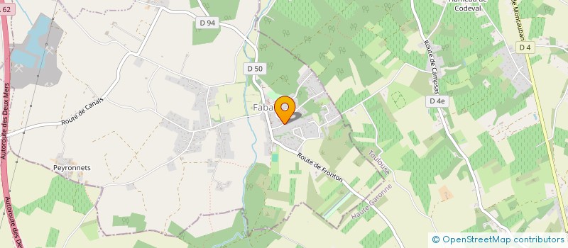 localisation de l'entreprise EARL DE GAUMELS  FABAS