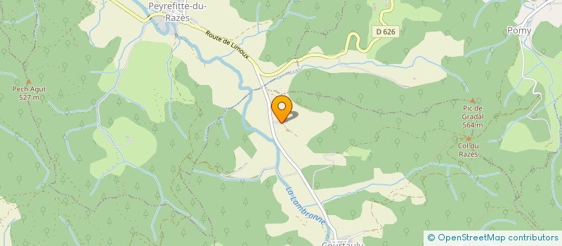 localisation de l'entreprise EARL DE GELLIS  COURTAULY