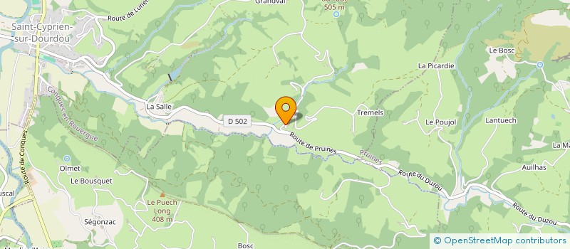 localisation de l'entreprise EARL DE GENSAC  CONQUES-EN-ROUERGUE
