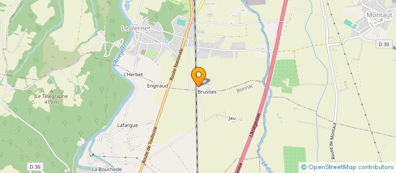 localisation de l'entreprise EARL DE GILET à LE VERNET