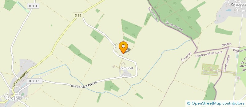 localisation de l'entreprise EARL DE GIROUDET à ECROSNES