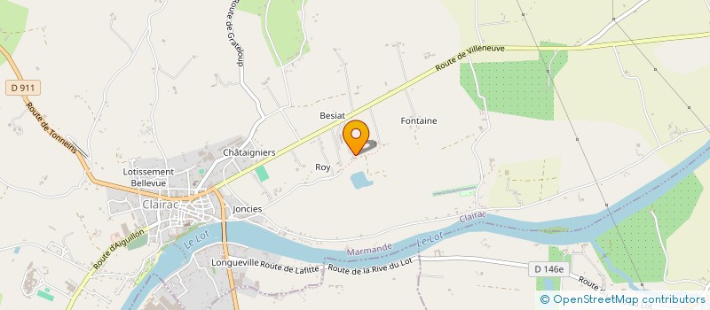 localisation de l'entreprise EARL DE GLAVYS à CLAIRAC