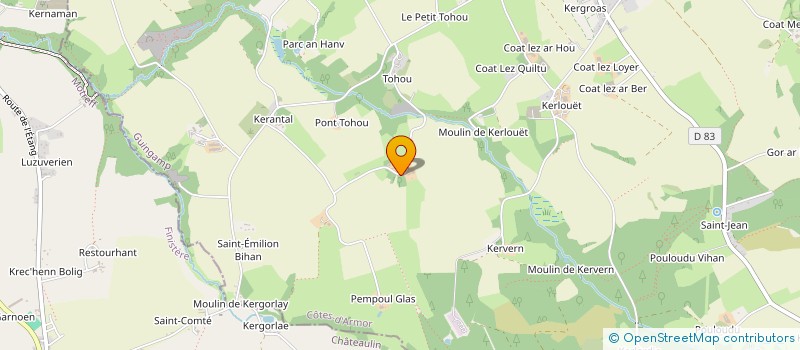 localisation de l'entreprise EARL DE GOAS REP à LOCARN