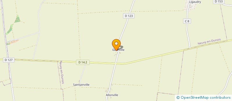 localisation de l'entreprise EARL DE GOURVILLE à NEUVY EN DUNOIS