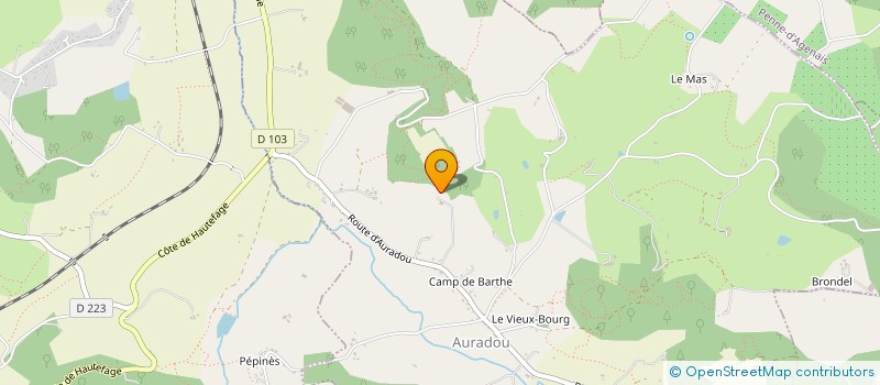 localisation de l'entreprise EARL DE GOUTS à PENNE-D'AGENAIS