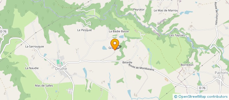 localisation de l'entreprise EARL DE GRABOSC  DRULHE