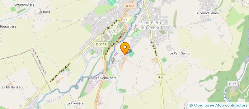 localisation de l'entreprise EARL DE GRACE à SAINT-PIERRE-DU-REGARD
