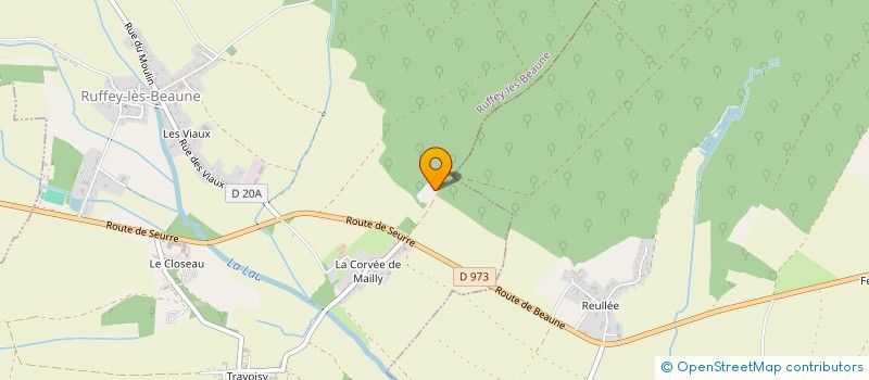 localisation de l'entreprise EARL DE GRANDCHAMP  RUFFEY-LES-BEAUNE