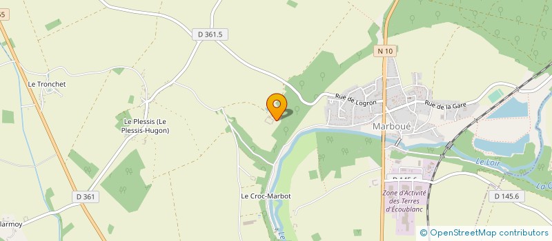 localisation de l'entreprise EARL DE GRESLARD à MARBOUE