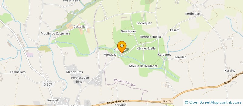 localisation de l'entreprise EARL DE GUELLEN  POULLAN-SUR-MER