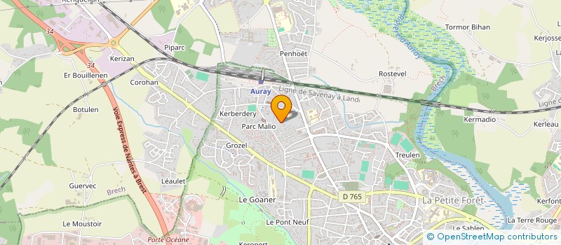 localisation de l'entreprise EARL DE GUERDINER à AURAY