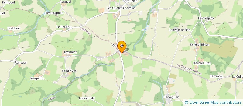 localisation de l'entreprise EARL DE GUERHARO à SAINT-SERVAIS