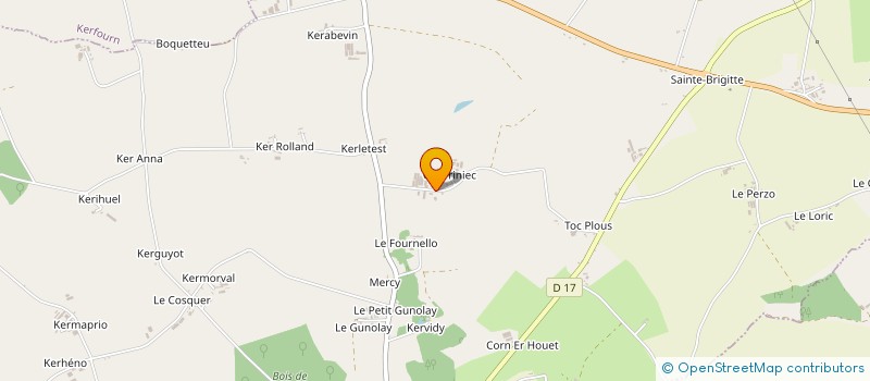 localisation de l'entreprise EARL DE GUERINIEC à EVELLYS
