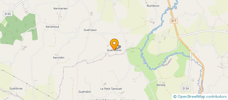 localisation de l'entreprise EARL DE GUERNONIO à CHATELAUDREN-PLOUAGAT