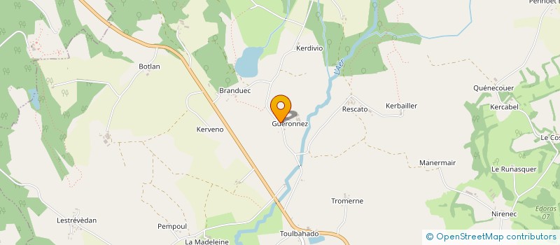 localisation de l'entreprise EARL DE GUERONNEZ à PLOERDUT