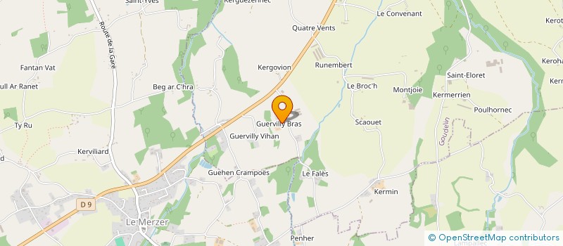 localisation de l'entreprise EARL DE GUERVILLY VRAS à GOUDELIN