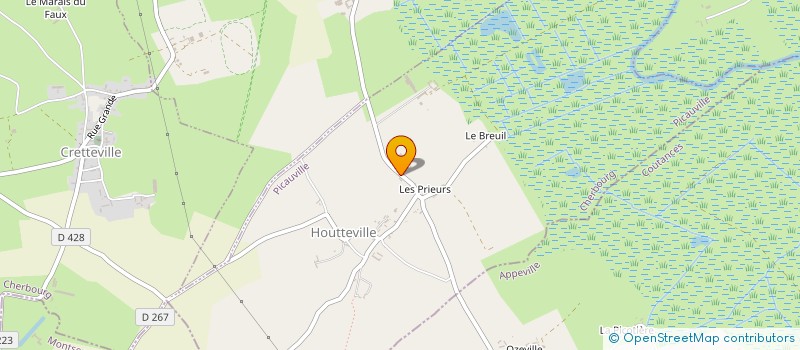localisation de l'entreprise EARL DE HOUTTEVILLE  PICAUVILLE