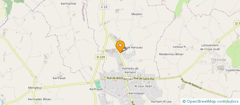 localisation de l'entreprise EARL DE KER ROUE à PLOUZEVEDE