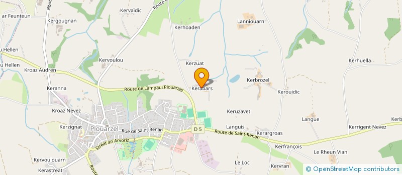 localisation de l'entreprise EARL DE KERABARS à PLOUARZEL