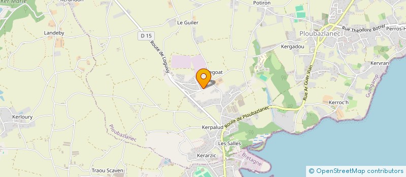 localisation de l'entreprise EARL DE KERALIO  PLOUBAZLANEC