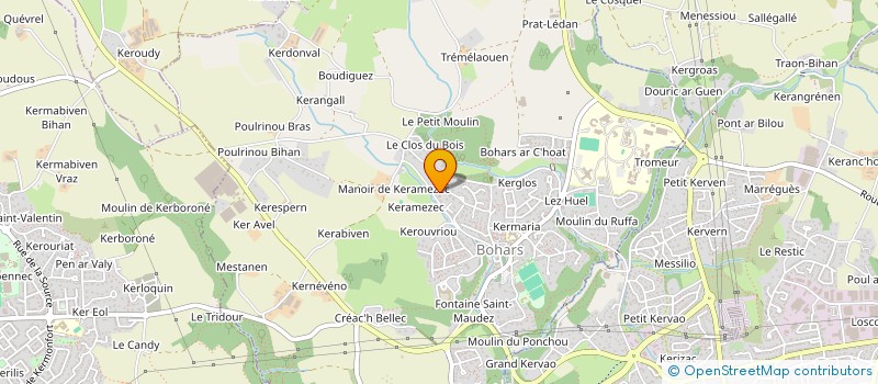 localisation de l'entreprise EARL DE KERAMEZEC à BOHARS