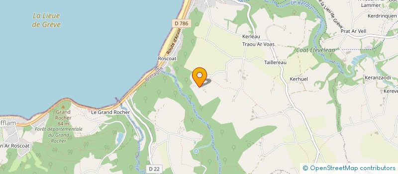 localisation de l'entreprise EARL DE KERANGOFF à LANNION