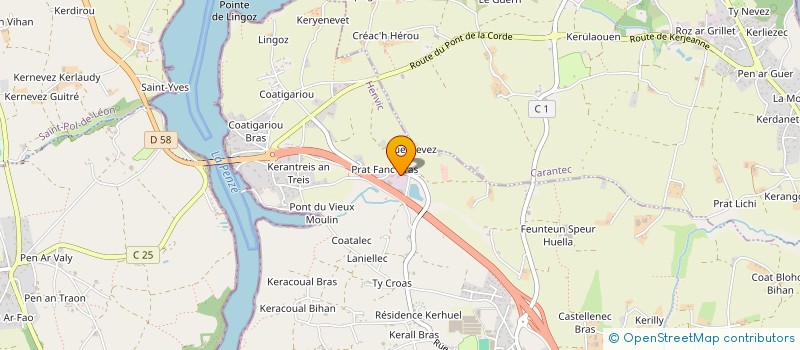 localisation de l'entreprise EARL DE KERANROUX à TAULE