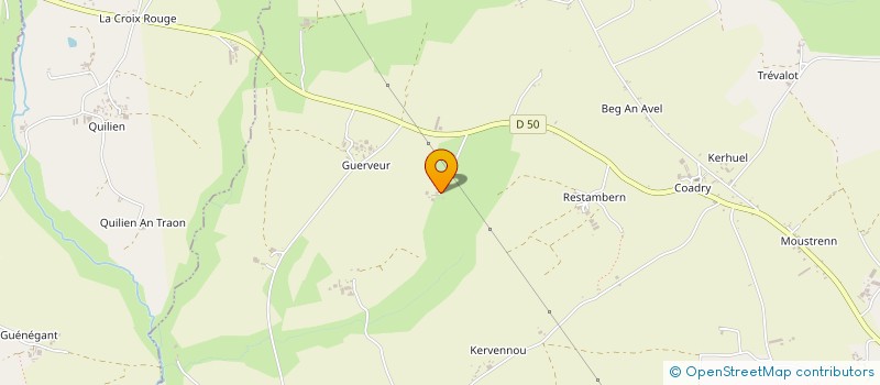 localisation de l'entreprise EARL DE KERASCOET à SCAER