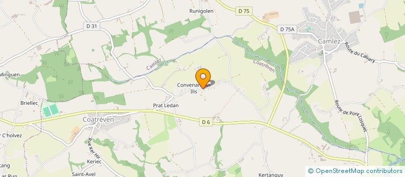 localisation de l'entreprise EARL DE KERAUDREN  LA ROCHE-JAUDY