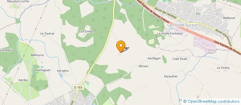 localisation de l'entreprise EARL DE KERAVRE  SURZUR