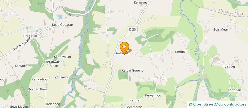 localisation de l'entreprise EARL DE KERBIGUET à CAVAN