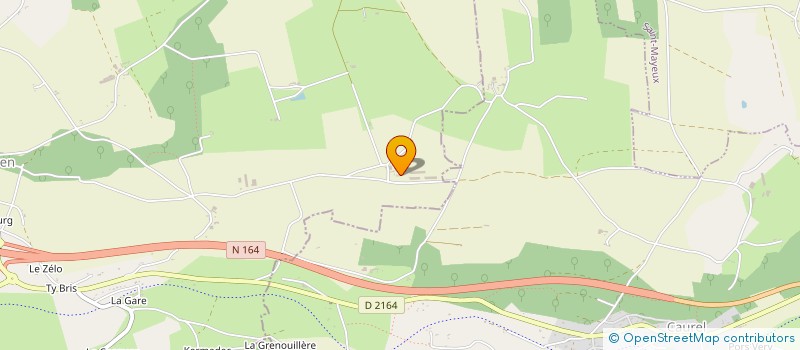 localisation de l'entreprise EARL DE KERBIQUET à BON REPOS SUR BLAVET