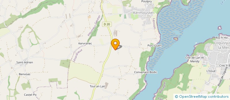 localisation de l'entreprise EARL DE KERDANO  PLEUMEUR-GAUTIER