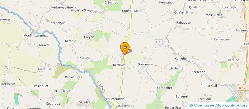 localisation de l'entreprise EARL DE KERDIVES  PLOUIDER
