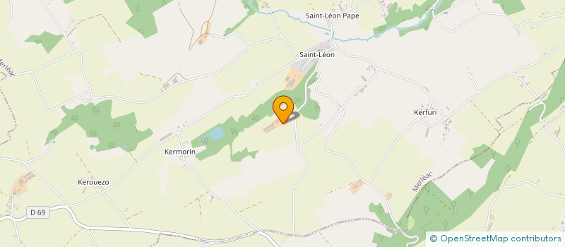 localisation de l'entreprise EARL DE KERDORET  SAINT-MARTIN-DES-PRES
