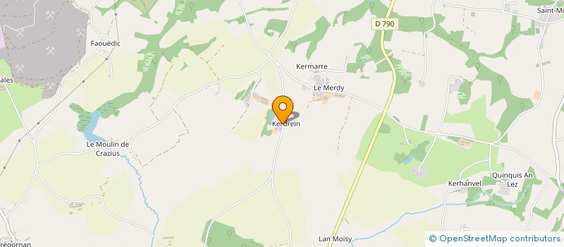 localisation de l'entreprise EARL DE KERDREIN à GLOMEL