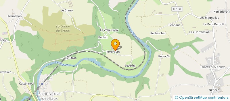 localisation de l'entreprise EARL DE KERDROLAN  PLUMELIAU-BIEUZY
