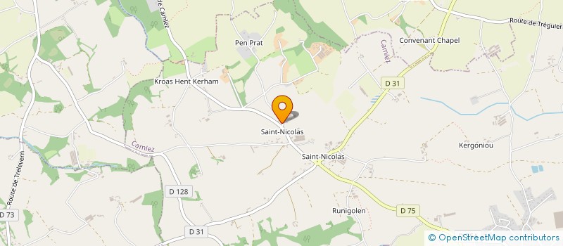 localisation de l'entreprise EARL DE KERELLO  CAMLEZ