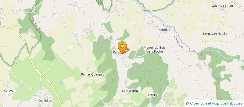 localisation de l'entreprise EARL DE KERESTAN  COMMANA