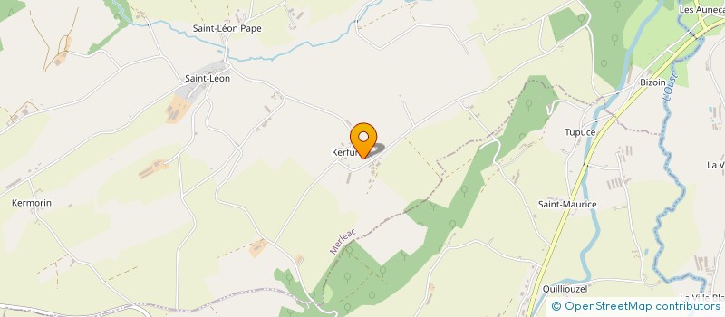 localisation de l'entreprise EARL DE KERFURY à MERLEAC