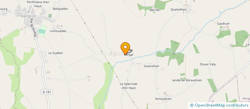 localisation de l'entreprise EARL DE KERGAL  KERGRIST