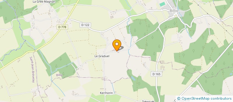 localisation de l'entreprise EARL DE KERGAN à BILLIO
