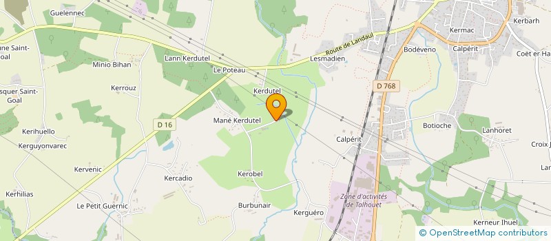 localisation de l'entreprise EARL DE KERGATE à PLUVIGNER