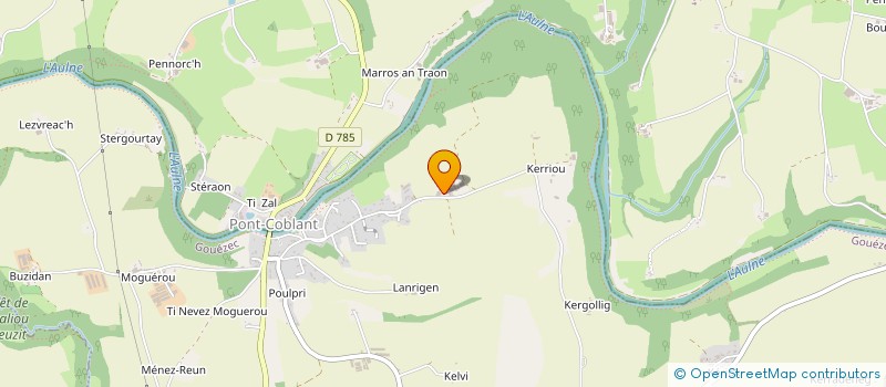 localisation de l'entreprise EARL DE KERGUEFFIAT  GOUEZEC