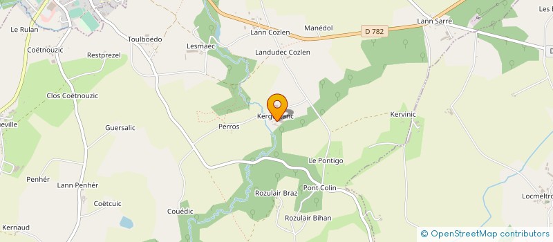 localisation de l'entreprise EARL DE KERGUSTANG  LOCMALO